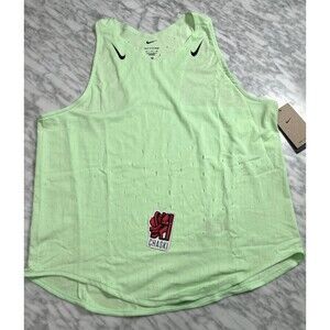 Nike Womens AeroSwift Dri-FIT ADV Running Singlet Size XL FN2504 376 Green NEW